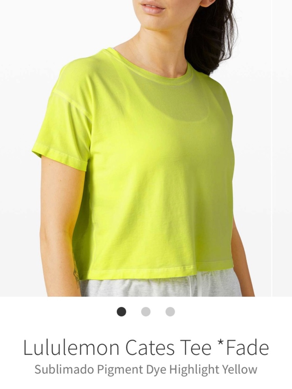 Lululemon Cates Tee *Fade Size 8